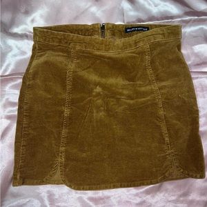Brandy Melville Mustard Yellow Mini Skirt